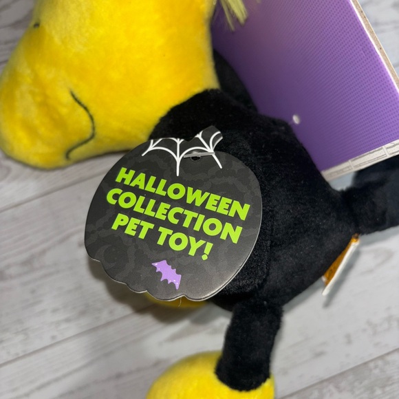 Peanuts Woodstock Halloween Collection Pet  Dog Toy Black Yellow 9” - Picture 6 of 12